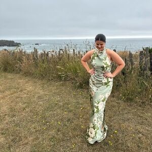 Reformation Anaiis Silk Dress